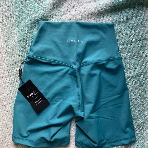 NVGTN teal signature 2.0 shorts - Picture 4 of 5